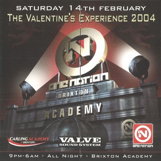 DJ Hype w/  Eksman Foxy Fearless - One Nation Valentines - Brixton Academy - 14.2.04