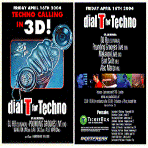 DJ HU at "Dial T for Techno" @ inCasa (Leiden - Holland) - 16 April 2004