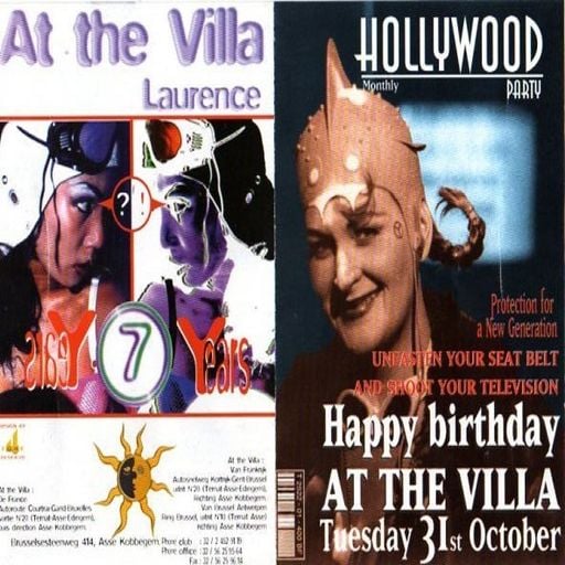 Vince & Laurent Warin at "7th Anniversary"@ At The Villa / Palm Beach (Kobbegem)  - 31 October 1995