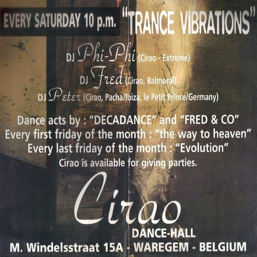 Phi-Phi at "Trance Vibrations" @ Cirao (Waregem - Belgium) - 24 September 1994