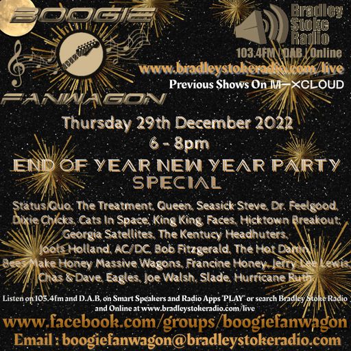 Boogie Fanwagon 29th December 2022. End Of Year New Year Party Special.