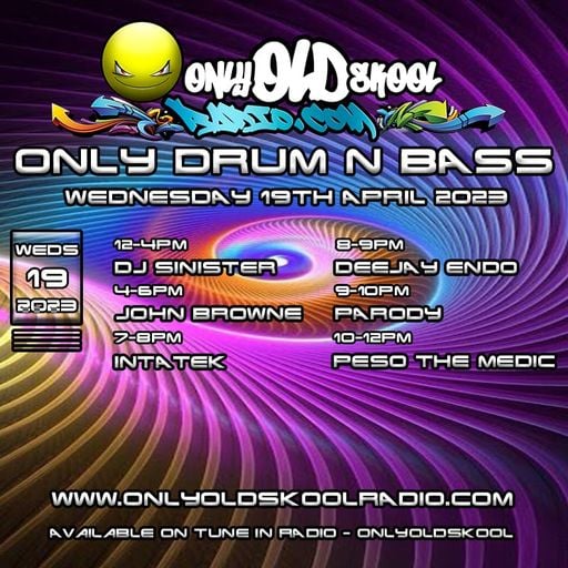 Dj-Sinister - Live on Only Old Skool Radio - 19-04-2023