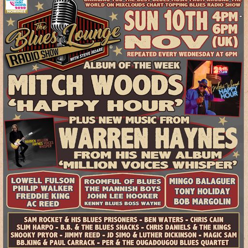 The Blues Lounge 10th Nov 2024 Album of the Week Mitch Woods 'Happy Hour'