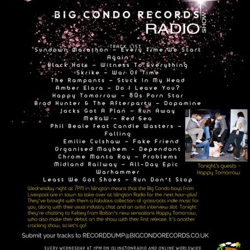 Big Condo Records Radio Show – Happy Tomorrow (25/03/2026)