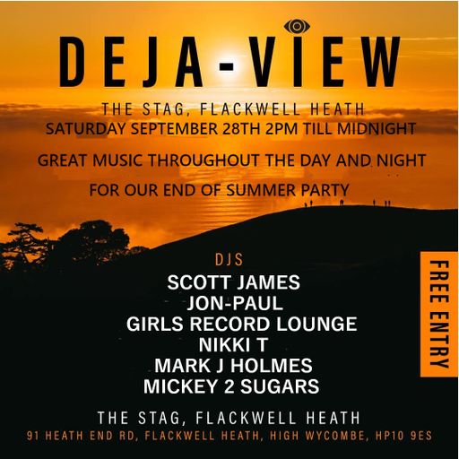 Jon-Paul Deja-View End of Summer Party - Chilled Balearic Set 2pm till 3pm