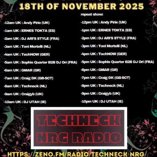 GMar on TECHNO TUESDAY #18 TECHNECK NRG RADIO 18.11.2025