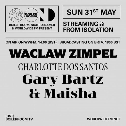Streaming From Isolation: Wacław Zimpel // 31-05-20