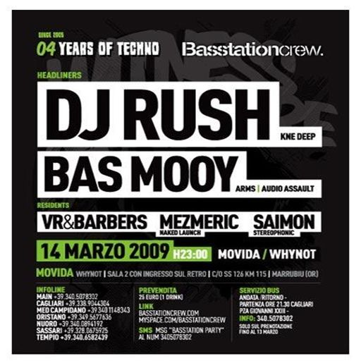 Bas Mooy at "Witness Of Future" @ Movida Club (Marrubiu-Italy) - 14 March 2009