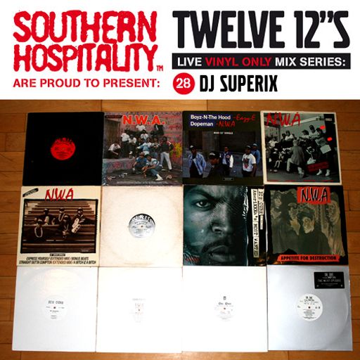 Twelve 12's Live Vinyl Mix: 28 - NWA special! - DJ Superix