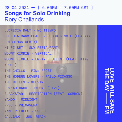 2024-04-28 Songs For Solo Drinking | LWSTD-FM