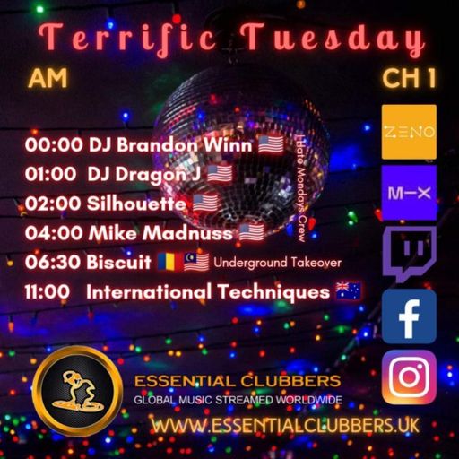 Biscuit- Underground Takeover Tuesday-Techno-Live on Essential Clubbers Radio 20.12.2022