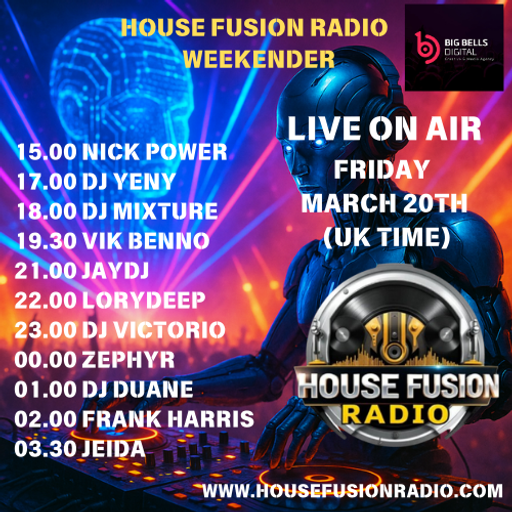 House Fusion Radio "Midnight Vibes #78" Friday, Mar. 20th, '26