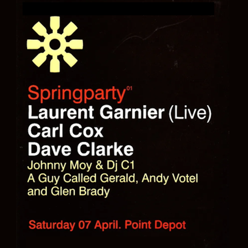 Carl Cox at "Springparty 01" @ Point Depot (Dublin-Ireland) - 7 April 2001
