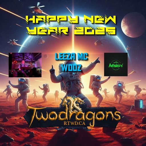 HAPPY NEW YEAR 2025 "Guest Mix Hard Techno By Leeza Mc Wooz" Radio TwoDragons 31.12.2024