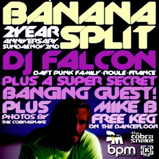 DJ Falcon & Busy P at "Banana Split 2 Year Anniversary" @ LAX (Los Angeles) - 2 November 2008