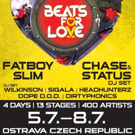 Fatboy Slim at Beats For Love festival (Ostrava- Czech Republic) - 5 July 2017