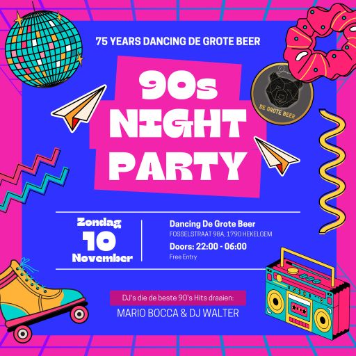 Mario Bocca & Walter at "90's Night Party" @ De Grote Beer (Affligem-Belgium) - 10 November 2024
