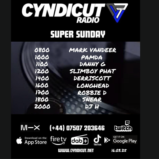 Robbie-D 'The Tech Sesh' Live on Cyndicut Radio 16/03/25