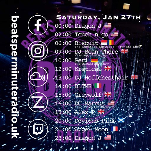 Biscuit-Saturday Pajama Show-Live on Beats Per Minute Radio 27.1.2024