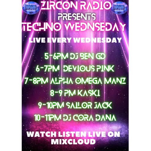 KASKI live on ZIRCON RADIO techno wednesday 9th oct 24