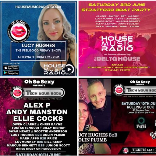 The FeelGood Friday Show Live with Lucy Hughes on House Music Radio 26.5.23