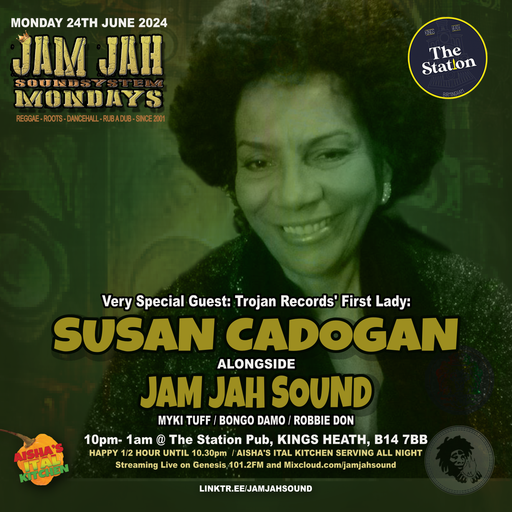 Jam Jah Mondays Live from the Station, KH ft Susan Cadogan
