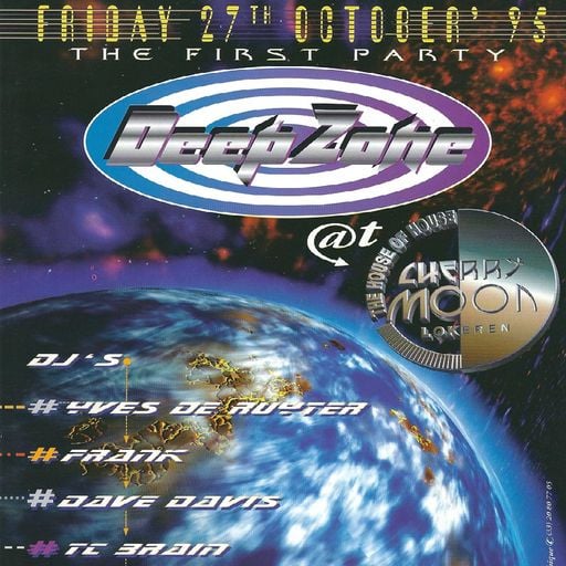 Frank Struyf at "Deep Zone" @ Cherry Moon (Lokeren - Belgium) - 27 October 1995