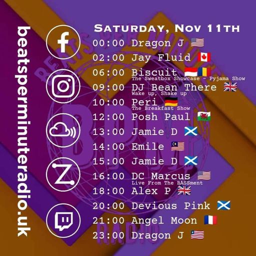 Biscuit-Saturday Pajama Show-The Sunny Edition Live from Singapore-Beats per Minute Radio 11.11.2023