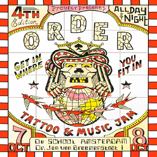 DJ Assault at "Order Tattoo & Music Jam" @ de School (Amsterdam-NL) - 7 October 2023