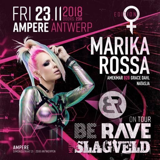 Marika Rossa at "Be Rave x Slagveld" @ Ampere (Antwerpen - Belgium) - 23 November 2018