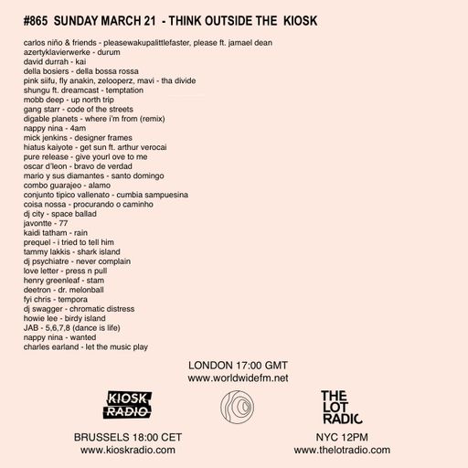 #865 NEW PINK SIIFU | NAPPY NINA | MICK JENKINS | HIATUS KAIYOTE | KAIDI TATHAM | DEETRON | PREQUEL