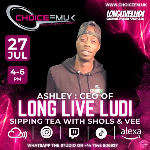 Interviewing Ashley & Sipping Tea With Shols -  Vee On Choice FM UK 270724