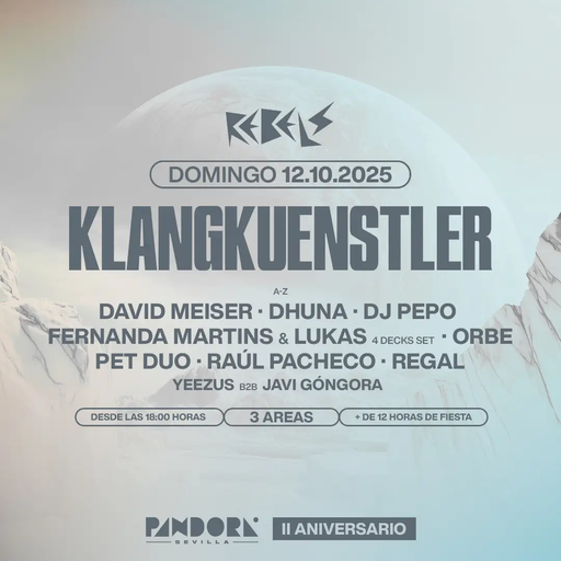 DJ Pepo at "Rebels - II Aniversario" @ Pandora Club (Sevilla-Spain) - 12 October 2025