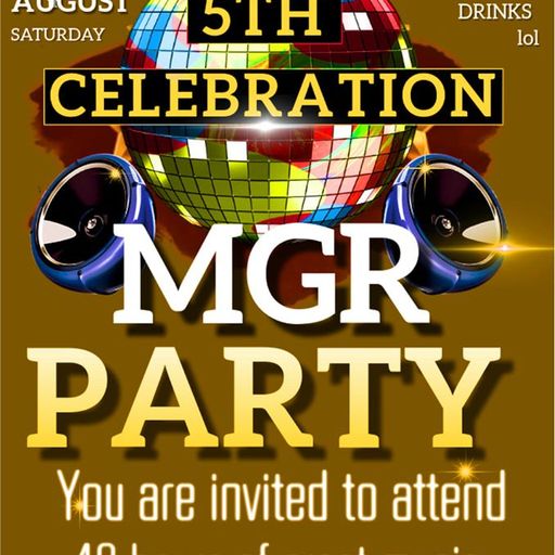 MGR 5th Anniversay Show (8.7.2020) hosted by D Jay Destiny (Music Inc)