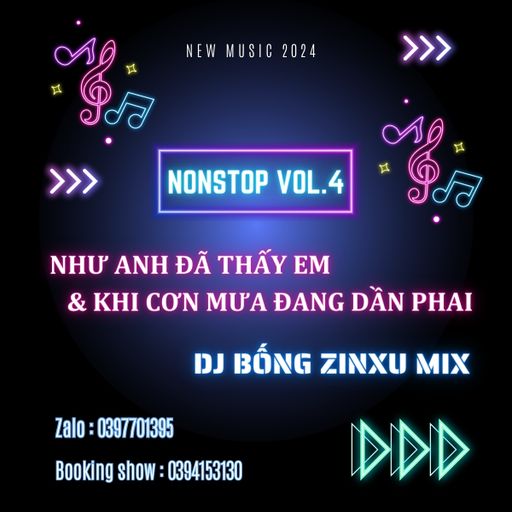 NONSTOP 2024 VOL.4 - NHƯ ANH ĐÃ THẤY EM x KHI CƠN MƯA ĐANG DÂN PHAI - DJ BỐNG ZINXU MIX FULL