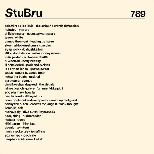 789 NEW JOE ARMON-JONES | STEVE SPACEK | CEEPHAX ACID CREW | SLOWTHAI & DENZEL CURRY | TYSON | ...