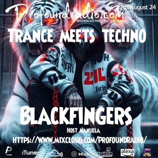 BLACKFINGERS TECHNO ZONE ON TRANCE MEETS TECHNO 27-08-24