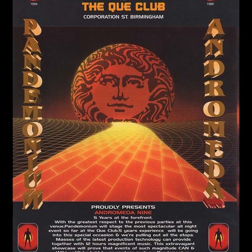 DJ Ratty w/ Robbie Dee - Pandemonium Andromeda IX '5th Birthday' - Que Club. Birmingham - 12.11.94