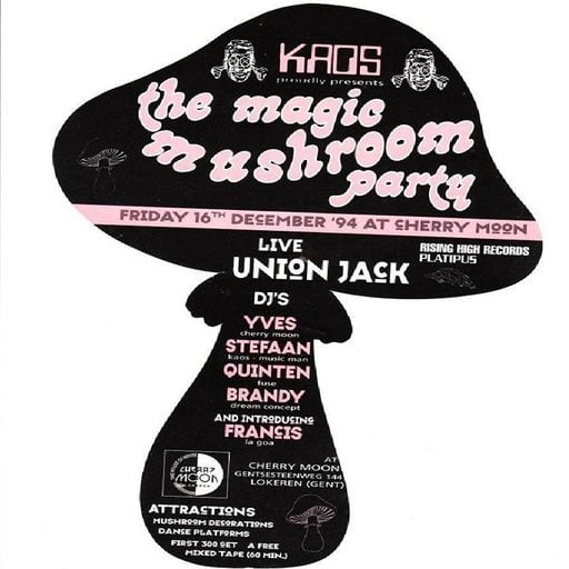 Union Jack LIVE & Yves De Ruyter at "KAOS Magic Mushroom" @ Cherry Moon (Lokeren) - 16 December 1994