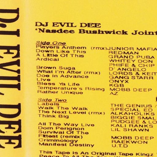 Dj Evil Dee - Nasdee Bushwick Joint (Brooklyn, NYC) (sides A&B) (*Mastered) 1995
