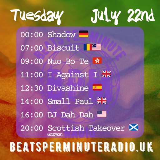 Biscuit- Tuesday Techno Crunch- Live on Beats Per Minute Radio 22.7.2025