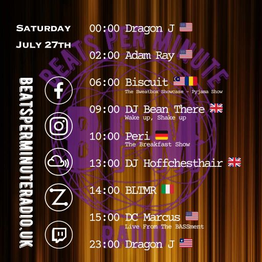 Biscuit-Saturday Pajama Show-The Unreleased Trip Part 4-Live on Beats Per Minute Radio 27.7.2024