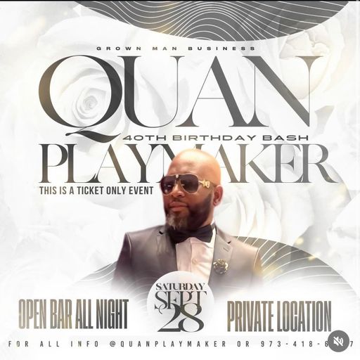 @DJT4REAL CLOSING SET @ QUAN PLAYMAKER 40TH BIRTHDAY CELEBRATION AT THE ACADEMY NEWARK NJ (9/28/24)