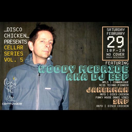 Woody McBride aka DJ ESP at "Disco Chicken" @ Abreo (Rockford - USA) - 29 February 2020