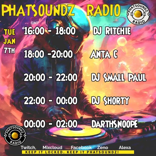Phatsoundz Radio, 10/01/25, techno