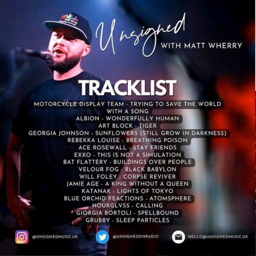 Unsigned with Matt Wherry - Sunday 7th May