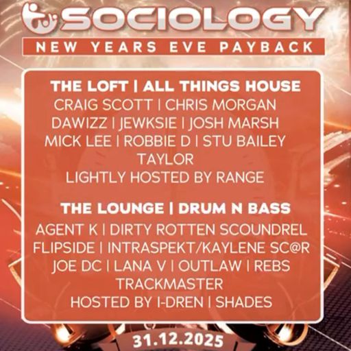 Robbie-D Sociology Set NYE 2025 @ The Loft