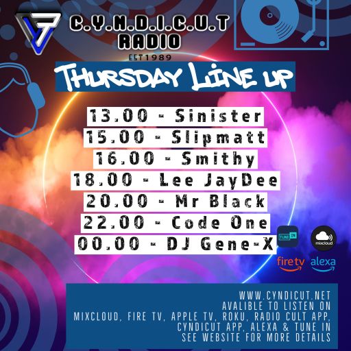 Dj-Sinister - Live On Cyndicut Radio - 06-07-2023