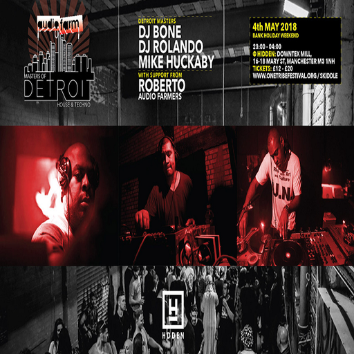 DJ Rolando at "Audio Farm presents Masters Of Detroit" @ Hidden (Manchester - UK) - 4 May 2018