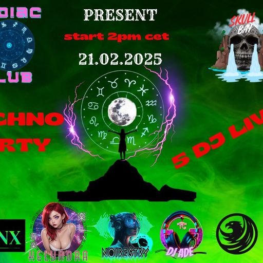 ZODIAC TECHNO PARTY 21/02/2025